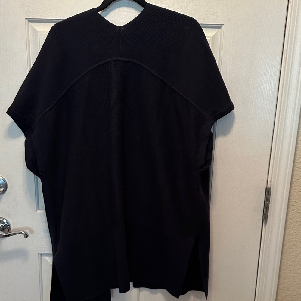 J. Jill Navy Knit Open Front Long Line Cardigan Sweater Size XL NWT - Picture 7 of 8